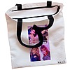 Geanta Canvas Tote pentru femei model Blackpink 2 38x34.5 cm Alba BEKZ® 1