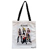 Geanta Canvas Tote pentru femei, model Blackpink 4, 38x34.5 cm, Alba, BEKZ®