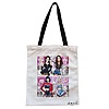 Geanta Canvas Tote pentru femei, model Blackpink 7, 38x34.5 cm, Alba, BEKZ®