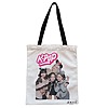 Geanta Canvas Tote pentru femei, model Blackpink k-pop, 38x34.5 cm, Alba, BEKZ®