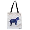 Geanta Canvas Tote pentru femei, model Caine Astral, 38x34.5 cm, Alba, BEKZ® 4 Geanta Canvas Tote pentru femei model Caine Astral 38x34.5 cm Alba BEKZ®