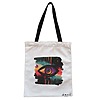 Geanta Canvas Tote pentru femei, model Celestial Eye 13, 38x34.5 cm, Alba, BEKZ® 4 Geanta Canvas Tote pentru femei model Celestial Eye 13 38x34.5 cm Alba BEKZ®