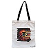 Geanta Canvas Tote pentru femei, model Celestial Eye 20, 38x34.5 cm, Alba, BEKZ® 4 Geanta Canvas Tote pentru femei model Celestial Eye 20 38x34.5 cm Alba BEKZ®