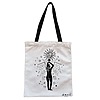 Geanta Canvas Tote pentru femei, model Conexiune Solara, 38x34.5 cm, Alba, BEKZ® 4 Geanta Canvas Tote pentru femei model Conexiune Solara 38x34.5 cm Alba BEKZ®