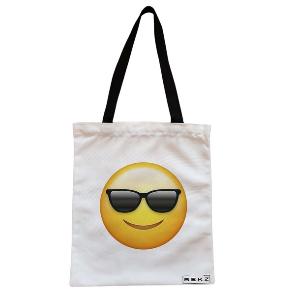 Geanta Canvas Tote pentru femei, model Cool, 38x34.5 cm, Alba, BEKZ® 1 Geanta Canvas Tote pentru femei model Cool 38x34.5 cm Alba BEKZ®