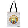 Geanta Canvas Tote pentru femei, model Crying Emoji, 38x34.5 cm, Alba, BEKZ® 4 Geanta Canvas Tote pentru femei model Crying Emoji 38x34.5 cm Alba BEKZ®