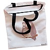 Geanta Canvas Tote pentru femei, model Cute Owl, 38x34.5 cm, Alba, BEKZ® 5 Geanta Canvas Tote pentru femei model Cute Owl 38x34.5 cm Alba BEKZ® 1