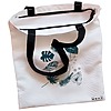 Geanta Canvas Tote pentru femei model Design Botanic 38x34.5 cm Alba BEKZ® 1