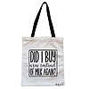 Geanta Canvas Tote pentru femei, model Did I buy wine instead of milk again?, 38x34.5 cm, Alba, BEKZ® 4 Geanta Canvas Tote pentru femei model Did I buy wine instead of milk again 38x34.5 cm Alba BEKZ®