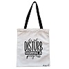 Geanta Canvas Tote pentru femei, model Do not disturb, Shopping in progress, 38x34.5 cm, Alba, BEKZ® 4 Geanta Canvas Tote pentru femei model Do not disturb Shopping in progress 38x34.5 cm Alba BEKZ®