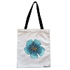 Geanta Canvas Tote pentru femei, model Floral Albastru, 38x34.5 cm, Alba, BEKZ® 4 Geanta Canvas Tote pentru femei model Floral Albastru 38x34.5 cm Alba BEKZ®