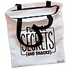 Geanta Canvas Tote pentru femei, model Full of secrects and snacks, 38x34.5 cm, Alba, BEKZ® 5 Geanta Canvas Tote pentru femei model Full of secrects and snacks 38x34.5 cm Alba BEKZ® 1