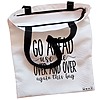 Geanta Canvas Tote pentru femei, model Go ahead use me, over and over again this bag, 38x34.5 cm, Alba, BEKZ® 5 Geanta Canvas Tote pentru femei model Go ahead use me over and over again this bag 38x34.5 cm Alba BEKZ® 1