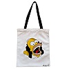 Geanta Canvas Tote pentru femei, model Homer, 38x34.5 cm, Alba, BEKZ® 4 Geanta Canvas Tote pentru femei model Homer 38x34.5 cm Alba BEKZ®