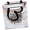 Geanta Canvas Tote pentru femei model I could give my shopping 38x34.5 cm Alba BEKZ® 1