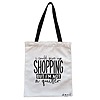 Geanta Canvas Tote pentru femei model I could give my shopping 38x34.5 cm Alba BEKZ®