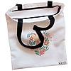 Geanta Canvas Tote pentru femei, model Inima Florala, 38x34.5 cm, Alba, BEKZ® 5 Geanta Canvas Tote pentru femei model Inima Florala 38x34.5 cm Alba BEKZ® 1