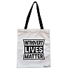 Geanta Canvas Tote pentru femei, model Introvert Lives Matter, 38x34.5 cm, Alba, BEKZ® 4 Geanta Canvas Tote pentru femei model Introvert Lives Matter 38x34.5 cm Alba BEKZ®