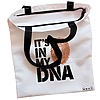 Geanta Canvas Tote pentru femei, model It's in My DNA, 38x34.5 cm, Alba, BEKZ® 5 Geanta Canvas Tote pentru femei model Its in My DNA 38x34.5 cm Alba BEKZ® 1