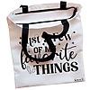 Geanta Canvas Tote pentru femei, model Just a few of my favorite things, 38x34.5 cm, Alba, BEKZ® 5 Geanta Canvas Tote pentru femei model Just a few of my favorite things 38x34.5 cm Alba BEKZ® 1