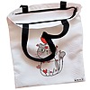 Geanta Canvas Tote pentru femei, model Kitty Love, 38x34.5 cm, Alba, BEKZ® 5 Geanta Canvas Tote pentru femei model Kitty Love 38x34.5 cm Alba BEKZ® 1