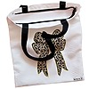 Geanta Canvas Tote pentru femei, model Leopard Bow, 38x34.5 cm, Alba, BEKZ® 5 Geanta Canvas Tote pentru femei model Leopard Bow 38x34.5 cm Alba BEKZ® 1