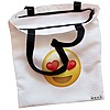 Geanta Canvas Tote pentru femei model Love 38x34.5 cm Alba BEKZ® 1