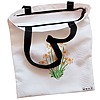 Geanta Canvas Tote pentru femei model Margarete 38x34.5 cm Alba BEKZ® 1
