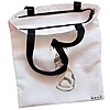 Geanta Canvas Tote pentru femei model Meow 2 38x34.5 cm Alba BEKZ® 1