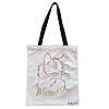 Geanta Canvas Tote pentru femei, model Meow, 38x34.5 cm, Alba, BEKZ® 4 Geanta Canvas Tote pentru femei model Meow 38x34.5 cm Alba BEKZ®