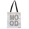 Geanta Canvas Tote pentru femei, model Money Mood, 38x34.5 cm, Alba, BEKZ® 4 Geanta Canvas Tote pentru femei model Money Mood 38x34.5 cm Alba BEKZ®