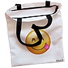 Geanta Canvas Tote pentru femei model Playful 38x34.5 cm Alba BEKZ® 1