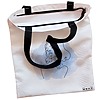 Geanta Canvas Tote pentru femei model Portret Feminin Minimalist 38x34.5 cm Alba BEKZ® 1