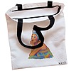 Geanta Canvas Tote pentru femei, model Portret Vibrant 2, 38x34.5 cm, Alba, BEKZ® 5 Geanta Canvas Tote pentru femei model Portret Vibrant 2 38x34.5 cm Alba BEKZ® 1