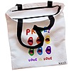 Geanta Canvas Tote pentru femei model Pride 38x34.5 cm Alba BEKZ® 1