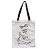 Geanta Canvas Tote pentru femei, model So Cute, 38x34.5 cm, Alba, BEKZ® 4 Geanta Canvas Tote pentru femei model So Cute 38x34.5 cm Alba BEKZ®