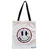 Geanta Canvas Tote pentru femei, model Splashy, 38x34.5 cm, Alba, BEKZ® 4 Geanta Canvas Tote pentru femei model Splashy 38x34.5 cm Alba BEKZ®
