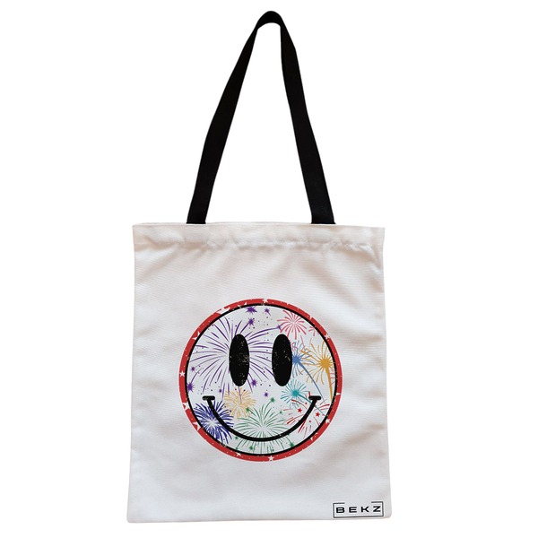 Geanta Canvas Tote pentru femei, model Splashy, 38x34.5 cm, Alba, BEKZ® 1 Geanta Canvas Tote pentru femei model Splashy 38x34.5 cm Alba BEKZ®