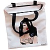 Geanta Canvas Tote pentru femei, model Stylish Girl, 38x34.5 cm, Alba, BEKZ® 5 Geanta Canvas Tote pentru femei model Stylish Girl 38x34.5 cm Alba BEKZ® 1