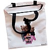 Geanta Canvas Tote pentru femei model Super Mama 38x34.5 cm Alba BEKZ® 1