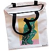 Geanta Canvas Tote pentru femei, model The Thinker, 38x34.5 cm, Alba, BEKZ® 5 Geanta Canvas Tote pentru femei model The Thinker 38x34.5 cm Alba BEKZ® 1