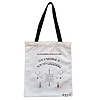 Geanta Canvas Tote pentru femei, model The Universe Listens, 38x34.5 cm, Alba, BEKZ® 4 Geanta Canvas Tote pentru femei model The Universe Listens 38x34.5 cm Alba BEKZ®