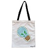 Geanta Canvas Tote pentru femei, model Think Green, 38x34.5 cm, Alba, BEKZ® 4 Geanta Canvas Tote pentru femei model Think Green 38x34.5 cm Alba BEKZ®