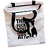 Geanta Canvas Tote pentru femei, model What are you looking at?, 38x34.5 cm, Alba, BEKZ® 5 Geanta Canvas Tote pentru femei model What are you looking at 38x34.5 cm Alba BEKZ® 1