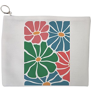 Portfard Cosmetice tip Plic Boho Style 12, 23x18 cm, Alb, BEKZ®