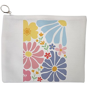 Portfard Cosmetice tip Plic Boho Style 13, 23x18 cm, Alb, BEKZ®