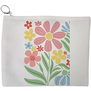 Portfard Cosmetice tip Plic Boho Style 14, 23x18 cm, Alb, BEKZ®