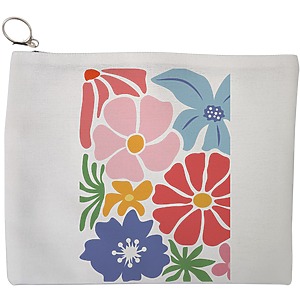 Portfard Cosmetice tip Plic Boho Style 15, 23x18 cm, Alb, BEKZ®