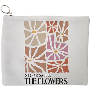 Portfard Cosmetice tip Plic Boho Style 3, 23x18 cm, Alb, BEKZ®