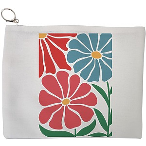 Portfard Cosmetice tip Plic Boho Style 9, 23x18 cm, Alb, BEKZ®